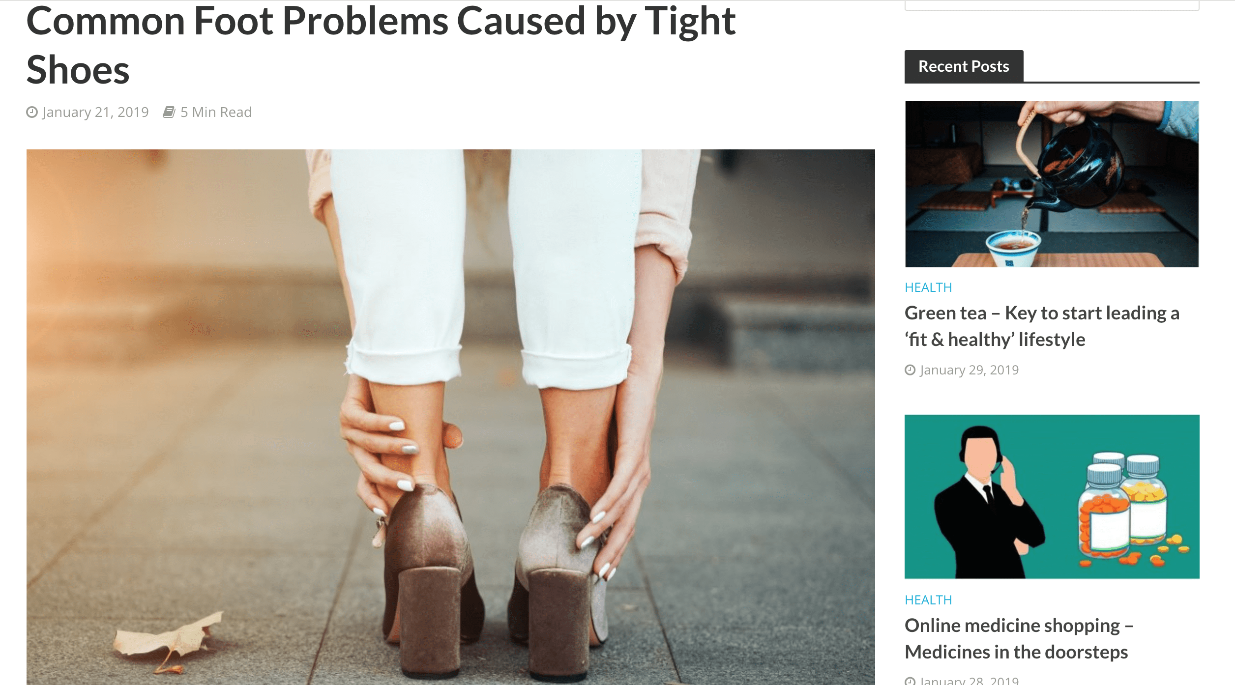 Common Foot Problems Caused by Tight Shoes