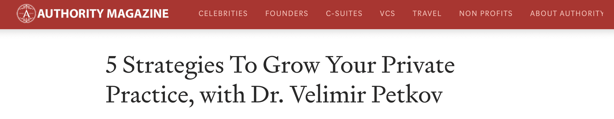 5 Strategies To Grow Your Private Practice, with Dr. Velimir Petkov