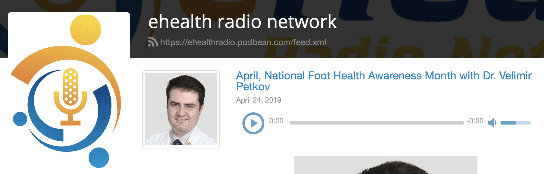 April, National Foot Health Awareness Month with Dr. Velimir Petkov