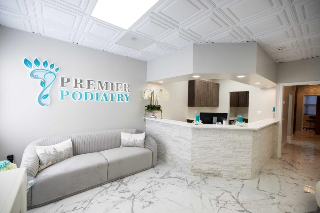 Premier Podiatry front desc in Wayne office